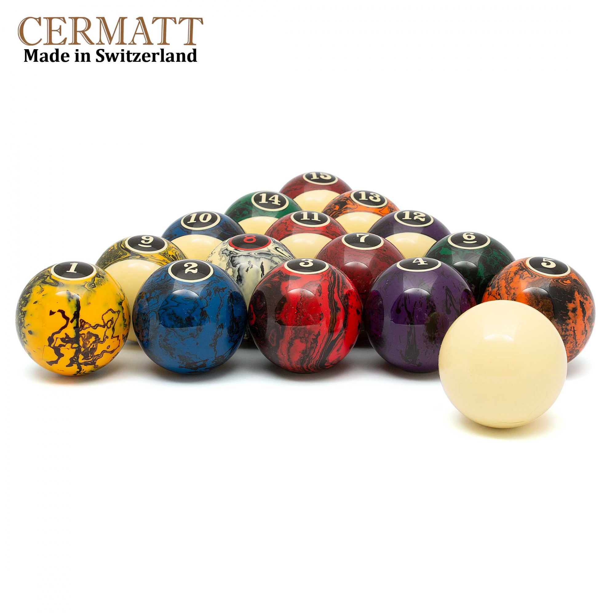 Бильярдные шары Cermatt Marble