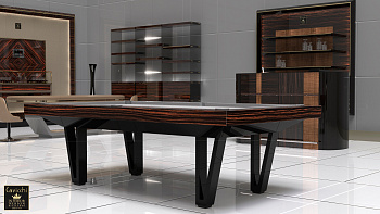 Элитный бильярдный стол Cayenne Ebony Makassar